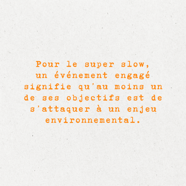 Définition d'un événement engagé pour le super slow.