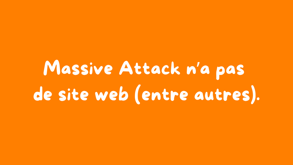 Massive Attack envoi du lourd